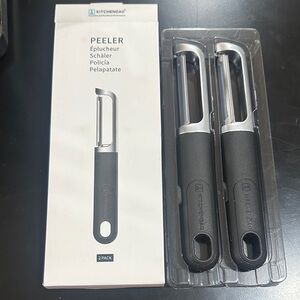 Kitchen Black Peelers 2-Pack heavy duty stainless steel
